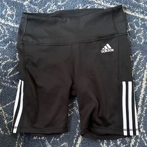 Adidas Women's Black and White biker Shorts